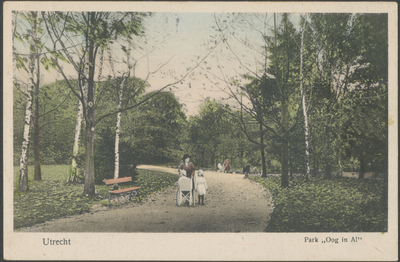 879423 Gezicht in het Park Oog in Al te Utrecht.N.B. Ingekleurde versie van cat.nr. 3553.